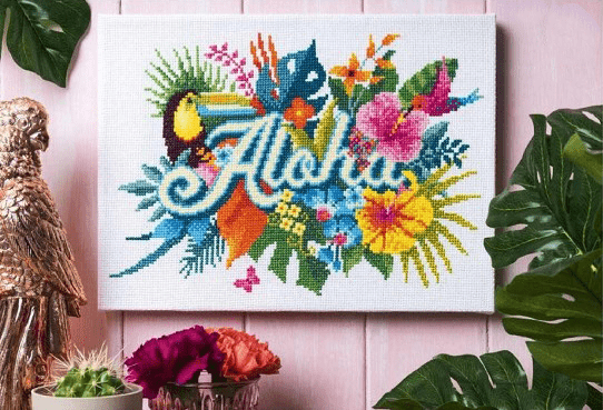 Kanaviçe Aloha Tablosu Yapımı